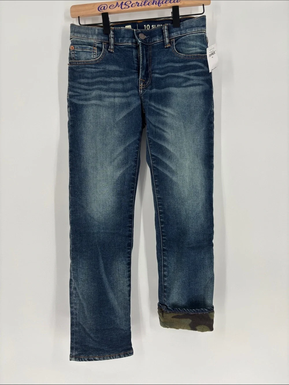 Gap Fleece Lined Jeans  10 slim new